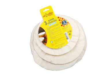 3 COUVERCLES EN COTON GRAND AH! TABLE!