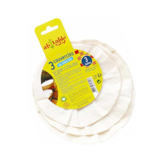 3 COUVERCLES EN COTON PETIT  AH! TABLE!