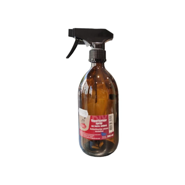 VAPORISATEUR SPRAY EN VERRE AMBRÉ 500ML