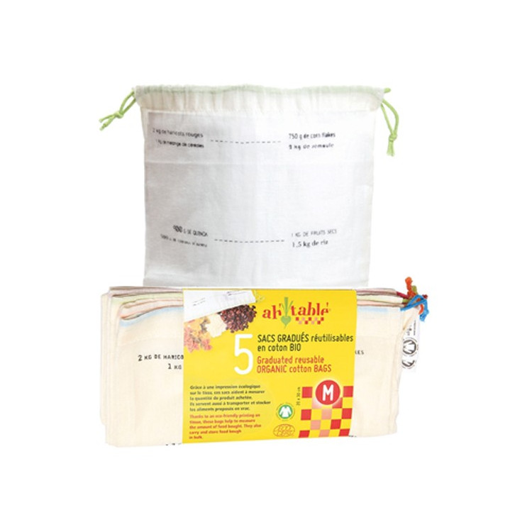 5 SACS TAILLE M GRADUÉS