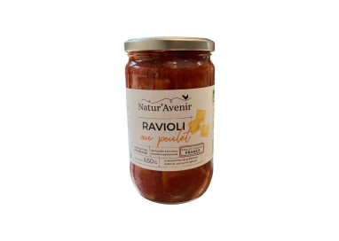 RAVIOLI AU POULET - NATUR'AVENIR - 650G