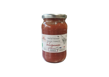 SAUCE TOMATE BOLOGNAISE 20% BOEUF - NATUR'AVENIR - 350G