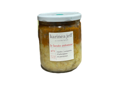 BENTO RISOTTO AUBERGINES PARMESAN 330G KARINE ET JEFF