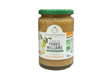 PUREE DE POIRES WILLIAM - COTEAUX NANTAIS - 360G