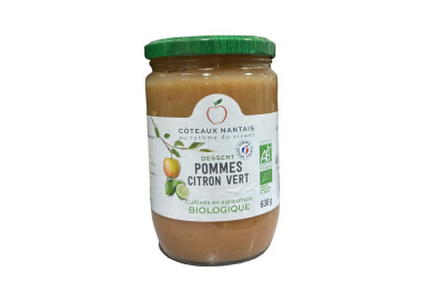 DESSERT POMMES CITRON VERT (630G) COTEAUX NANTAIS