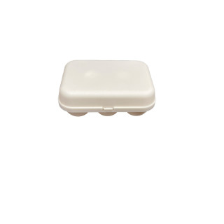 BOITE 6 OEUFS BEIGE  BIOPLASTIQUE