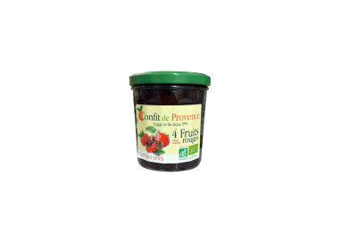 CONFITURE 4 FRUITS ROUGES 370G CONFIT DE PROVENCE