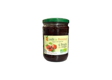 CONFITURE 4 FRUITS ROUGES 650G CONFIT DE PROVENCE