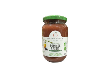 PUREE DE POMMES CASSIS 630G COTEAUX NANTAIS