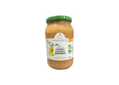 PUREE DE POMMES BANANES DEMETER (915G) COTEAUX NANTAIS
