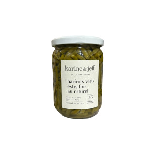 HARICOTS VERTS EXTRA-FINS AU NATUREL 490G KARINE ET JEFF