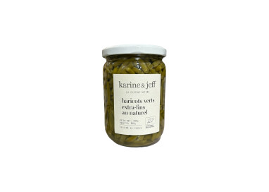 HARICOTS VERTS EXTRA-FINS AU NATUREL 490G KARINE ET JEFF