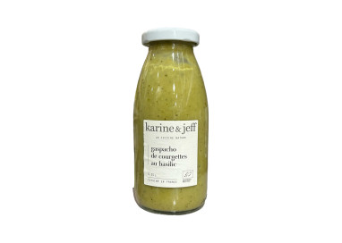 GASPACHO  DE COURGETTE AU BASILIC 25CL KARINE ET JEFF