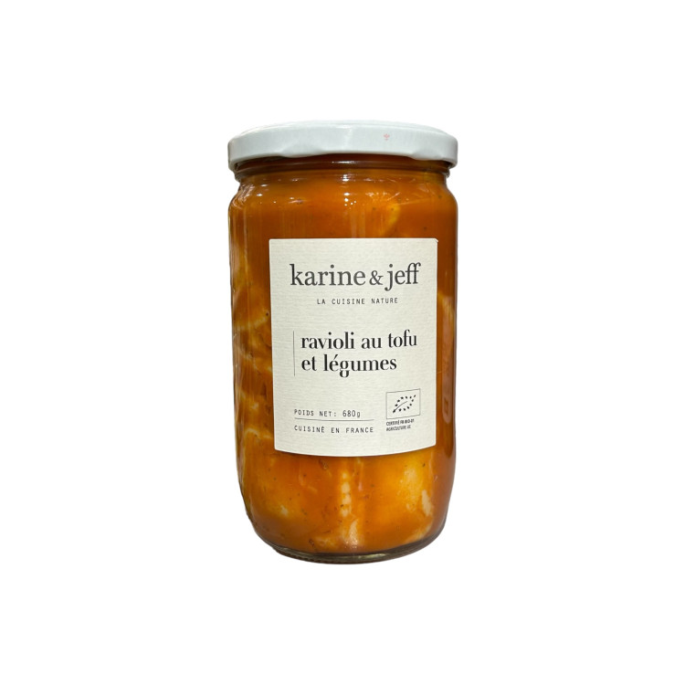 RAVIOLI AU TOFU ET LEGUMES 680G KARINE ET JEFF