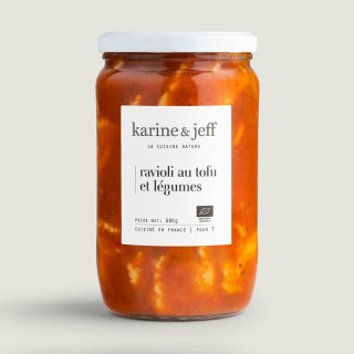 RAVIOLI AU TOFU ET LEGUMES 680G KARINE ET JEFF