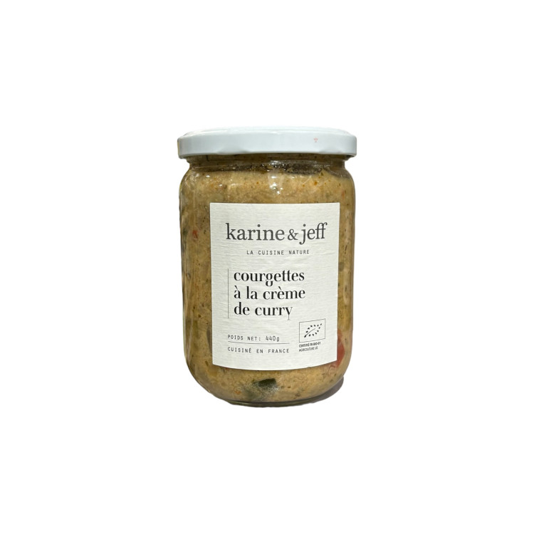 COURGETTES A LA CREME DE CURRY 440G KARINE ET JEFF