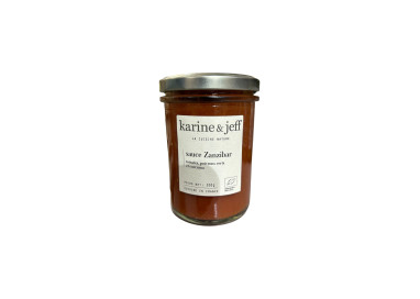 SAUCE ZANZIBAR TOMATE POIVRON CURCUMA 200G KARINE ET JEFF