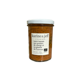 SAUCE TOMATE COURGE PIMENT 200G KARINE ET JEFF