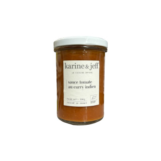 SAUCE TOMATE AU CURRY INDIEN 200G KARINE ET JEFF