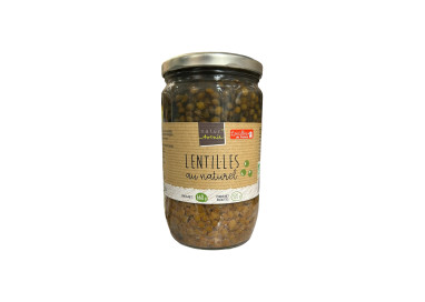 LENTILLES AU NATUREL - NATUR'AVENIR - (660G - PNE 420G)