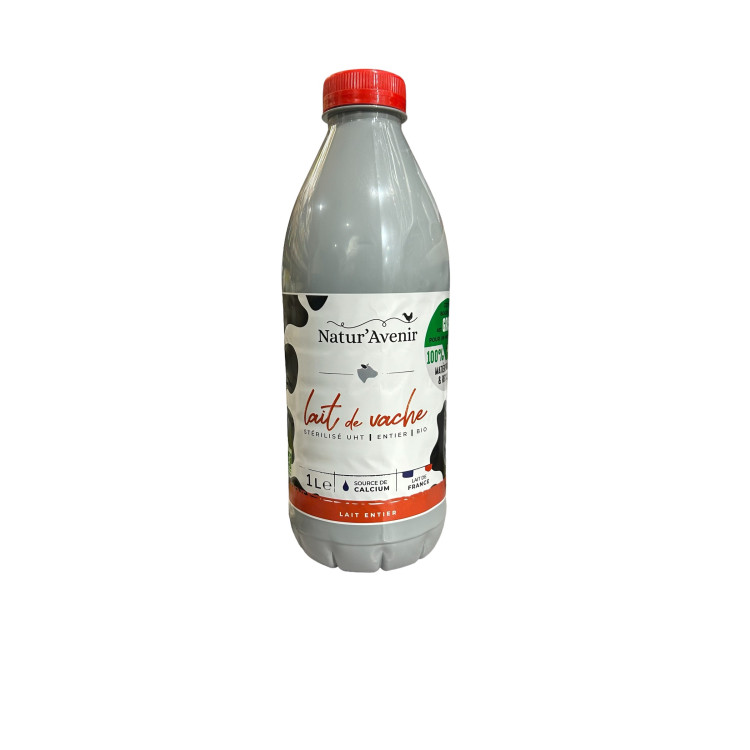 LAIT DE VACHE  ENTIER UHT BIO 1L