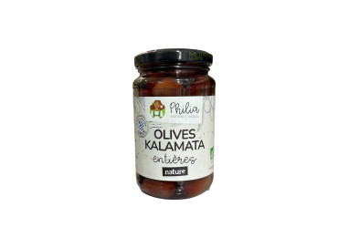 OLIVES NOIRES KALAMATA ENTIERE (350G / PNE 200G) PHILIA