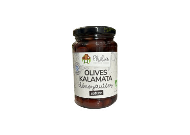 OLIVES NOIRES KALAMATA DENOYAUTEES (340G / PNE 190G) PHILIA