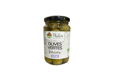OLIVES VERTES FARCIES A L'AIL (350G / PNE 190G) PHILIA