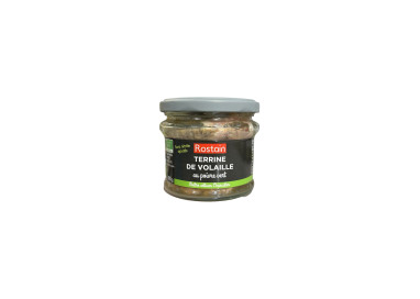 TERRINE DE VOLAILLE AU POIVRE VERT (180G) ROSTAIN