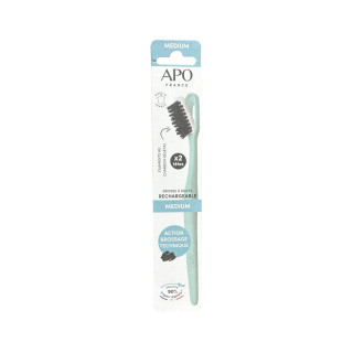 BROSSE A DENTS RECHARGEABLE EXTRA SOUPLE ET 2 TETES (X1) APO