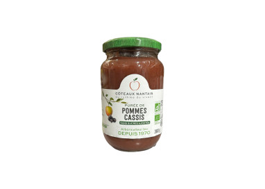 PUREE DE POMMES CASSIS 360G COTEAUX NANTAIS
